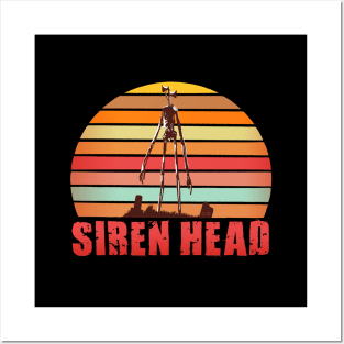 Siren Head Sunset Posters and Art